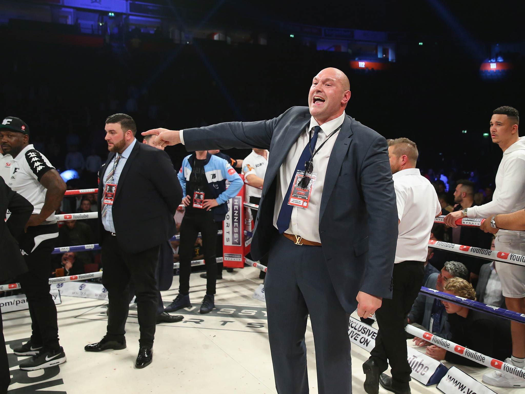 Fury launched a rant at a BBBofC member after Hughie Fury's WBO heavyweight defeat to Joseph Parker. Getty