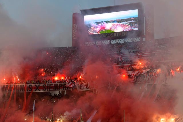 River Plate cheer for their team