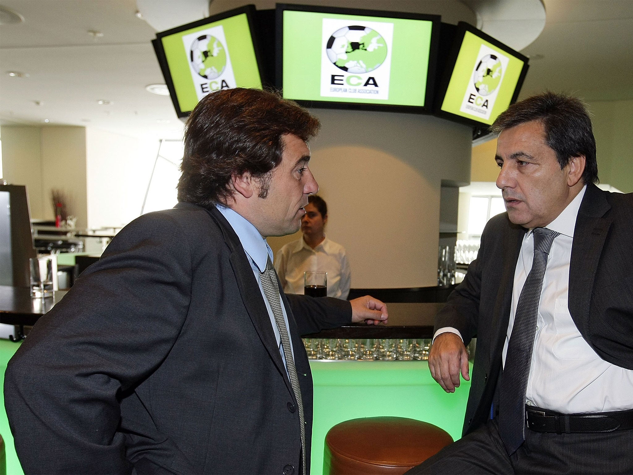 Raul Sanllehi, left, has joined Arsenal as head of football relations