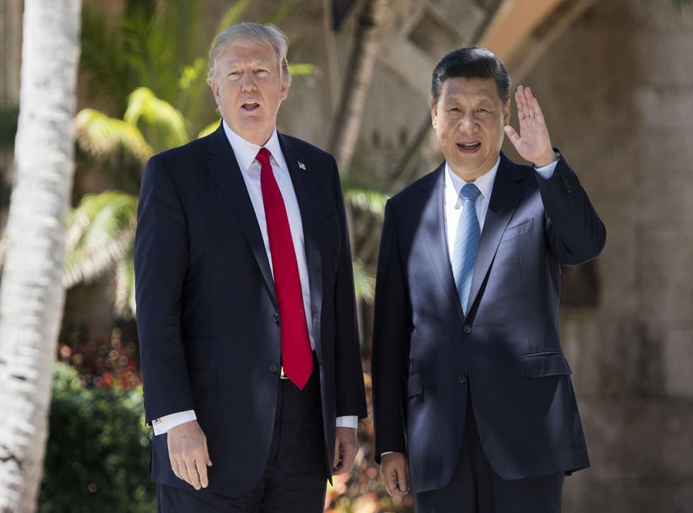 Mr Trump and Mr Xi have vowed to together the confront the threat from North Korea