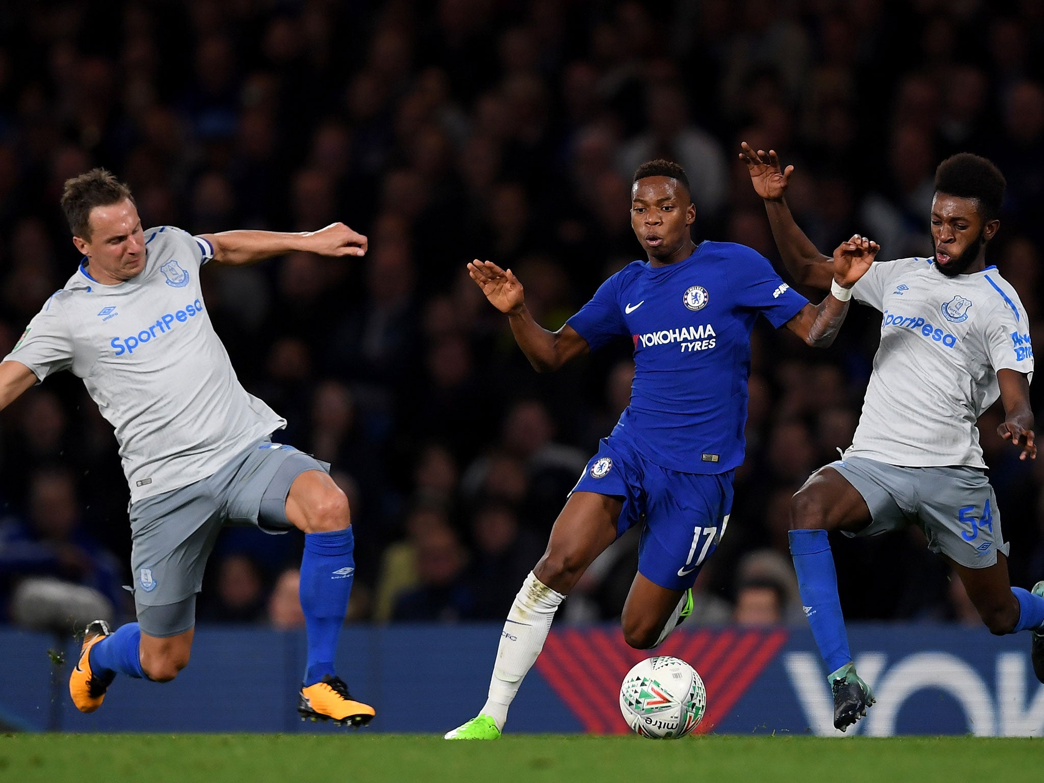 Youngster Charly Musonda in action for Chelsea