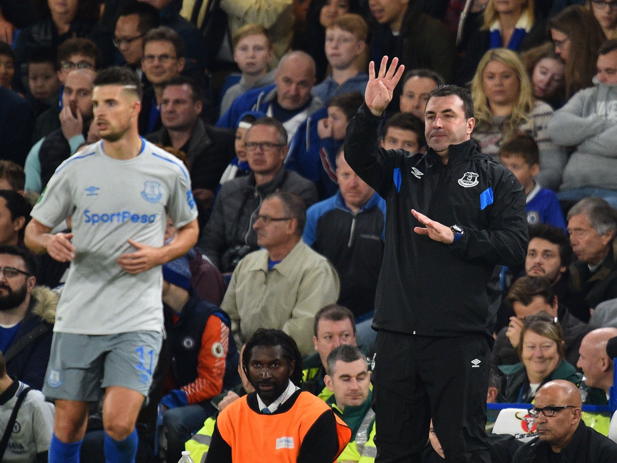Unsworth tasted defeat in his first Premier League game in charge