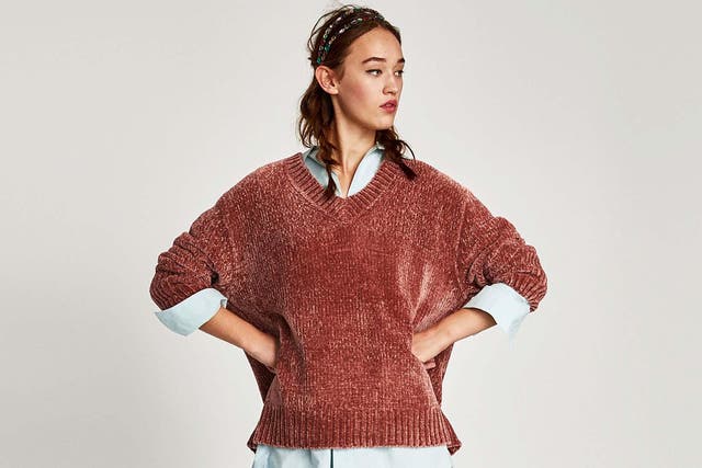 Oversized Chenille Sweater, £29.99, Zara