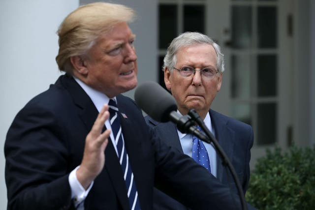 Mr Trump and Mr McConnell have done little to hide their dislike for each other