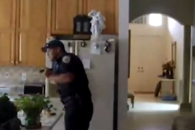 Deputy Jason Cooke caught on camera taking drugs from dying man's home