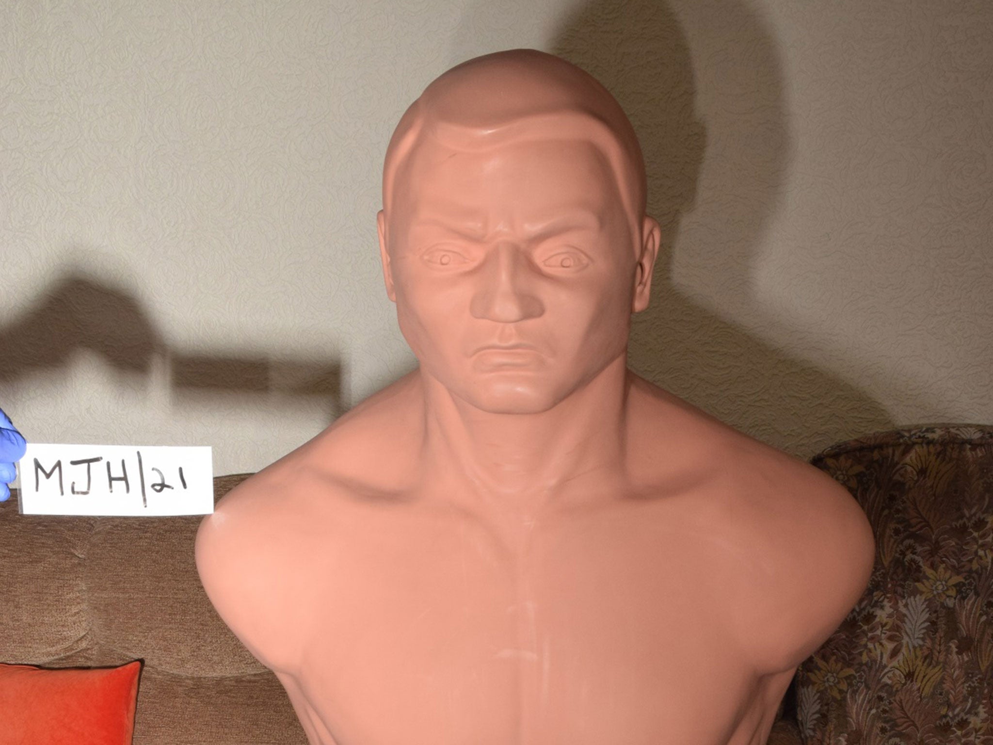 A training dummy used by a couple in Birmingham to prepare for a terror attack