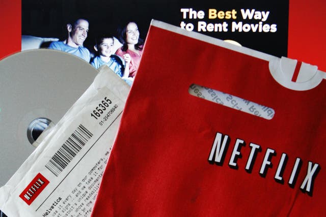A DVD rental from Netflix is seen with the company's website in Medford, Massachusetts July 25, 2008