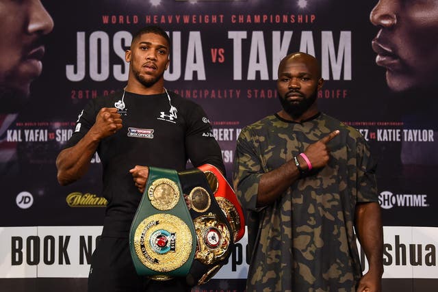 Joshua is predicting a better fight with Takam than he would have had with Pulev
