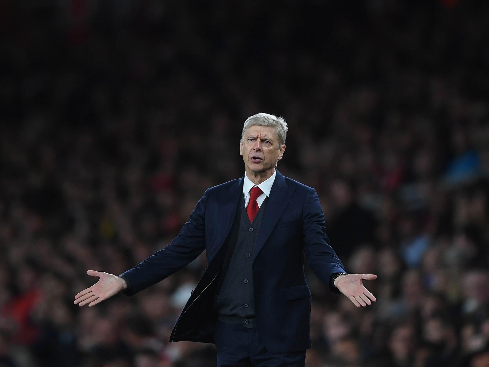 Wenger he will "see what the board thinks" at the end of the season. Getty