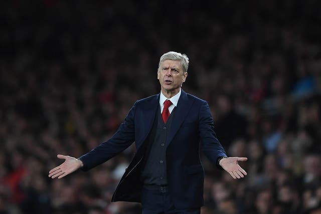 Wenger he will "see what the board thinks" at the end of the season. Getty