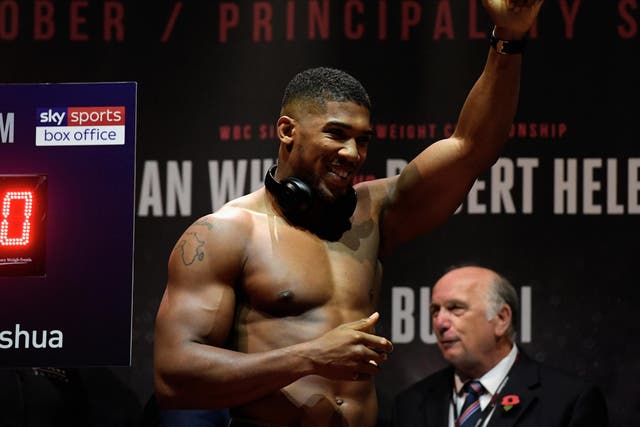Joshua was awarded fighter of the year at the weigh-in