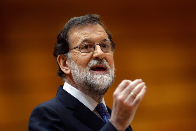 Spain's Prime Minister Mariano Rajoy has called for calm after Catalonia declared independence