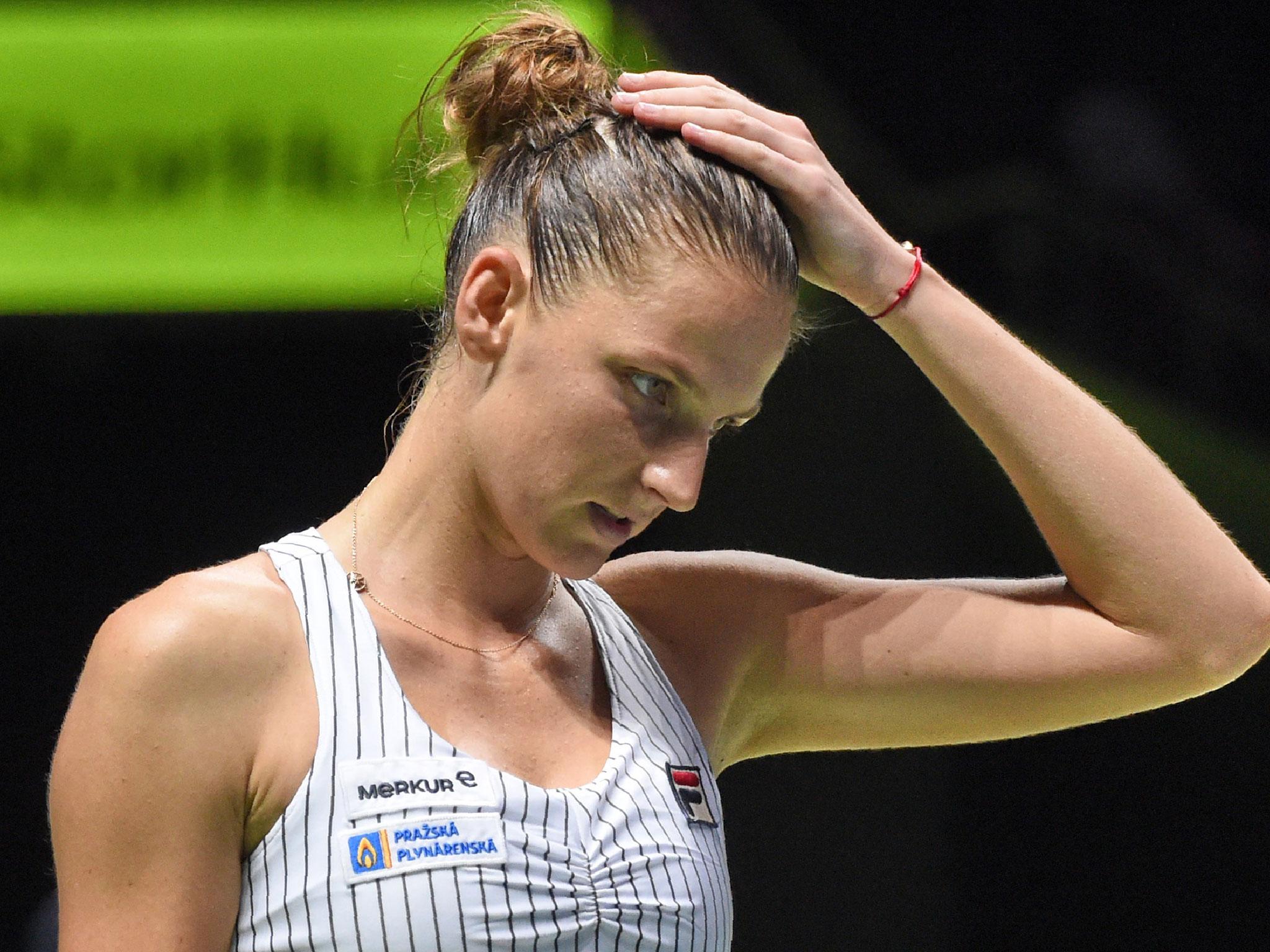 &#13;
The result means Pliskova won't be able to catch Simona Halep as world No 1 &#13;