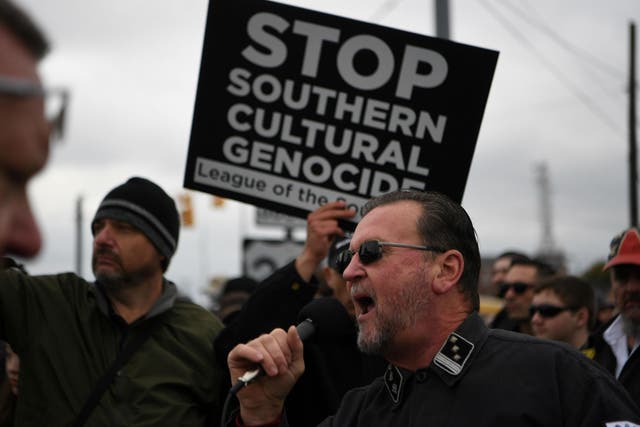 White supremacists held rallies in two cities south of Nashville