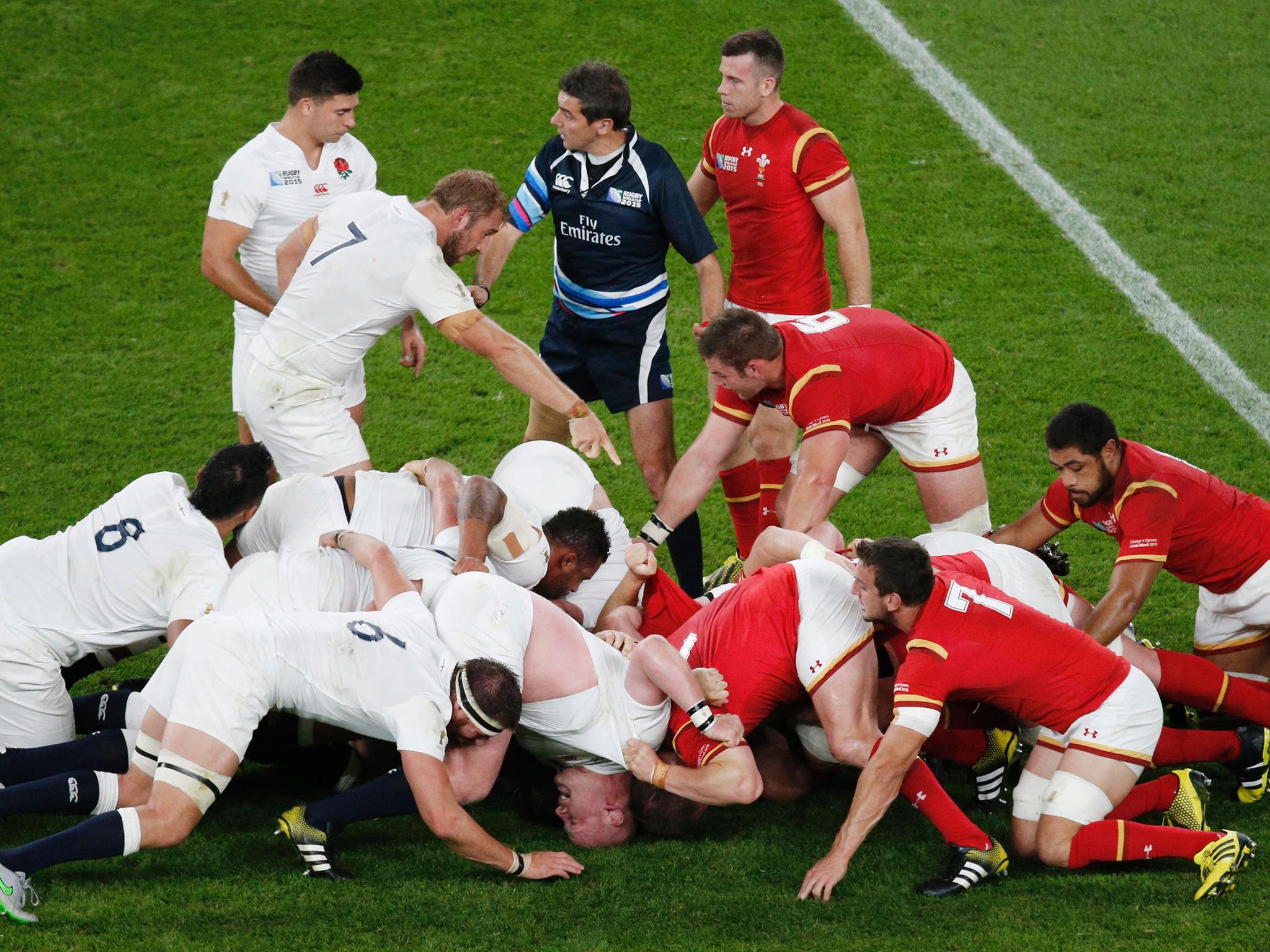 England and Wales will train against each other to practice scrums and lineouts