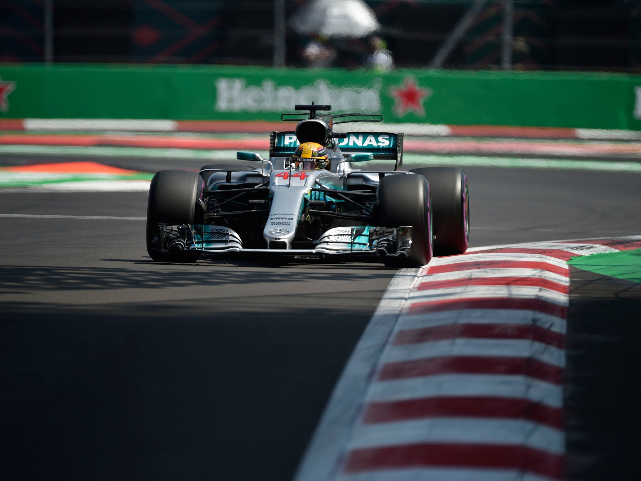 Hamilton starts third but only has to finish fifth to win the title
