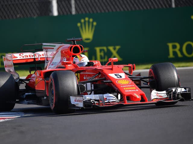 Sebastian Vettel will start the Mexican Grand Prix from pole position