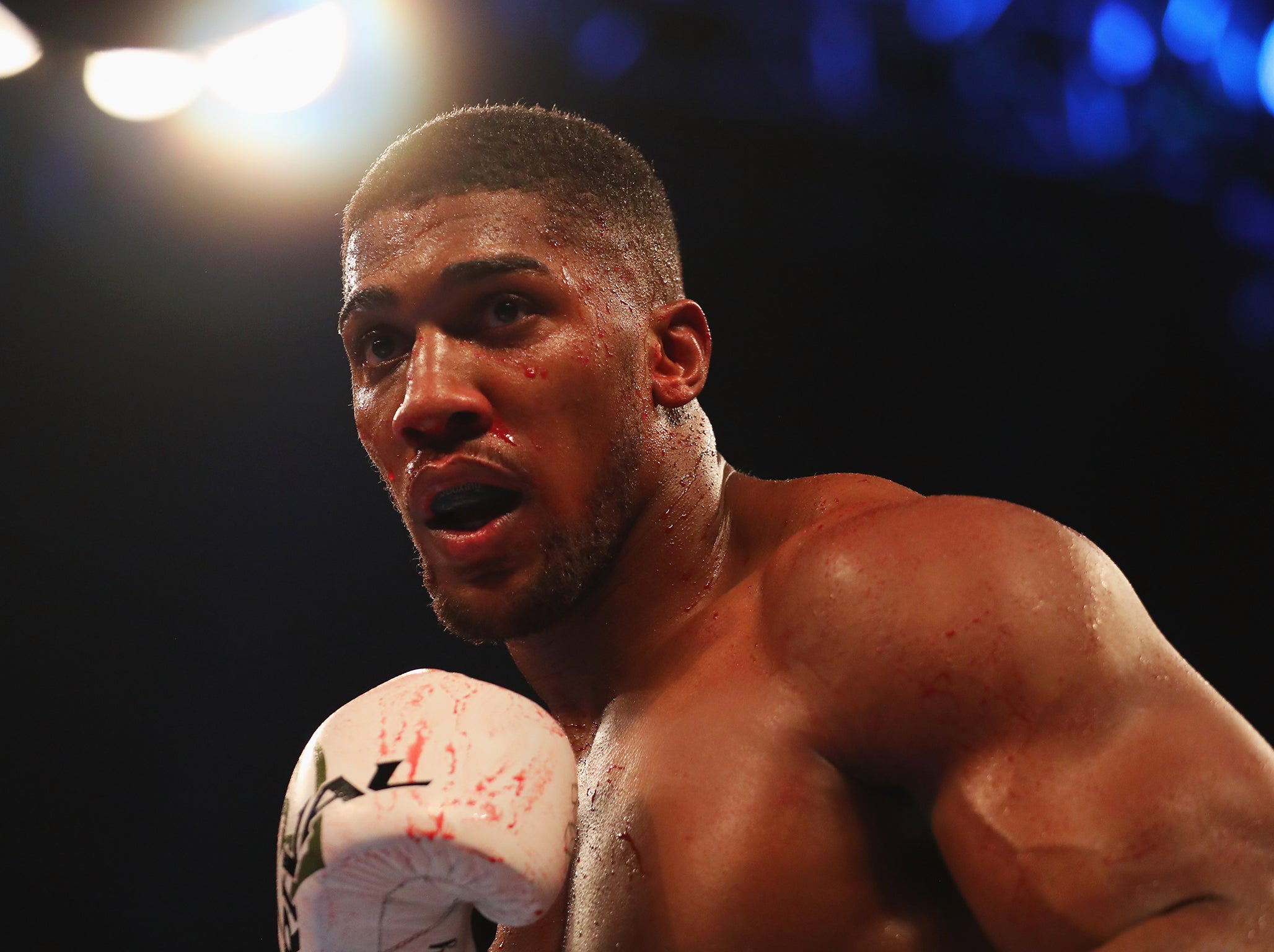 Joshua stopped Takam in the tenth round to go 20-0