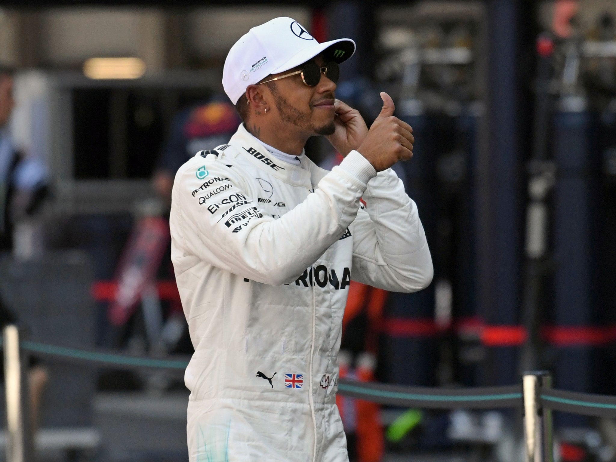 Lewis Hamilton will attempt to win a fourth world championship from third on the grid