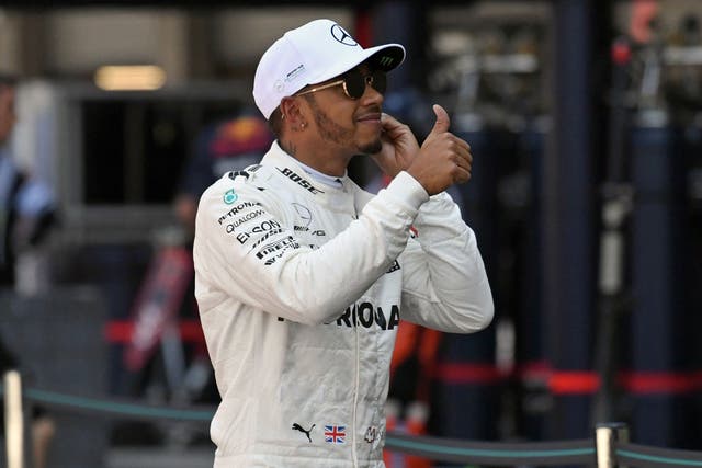 Lewis Hamilton will attempt to win a fourth world championship from third on the grid