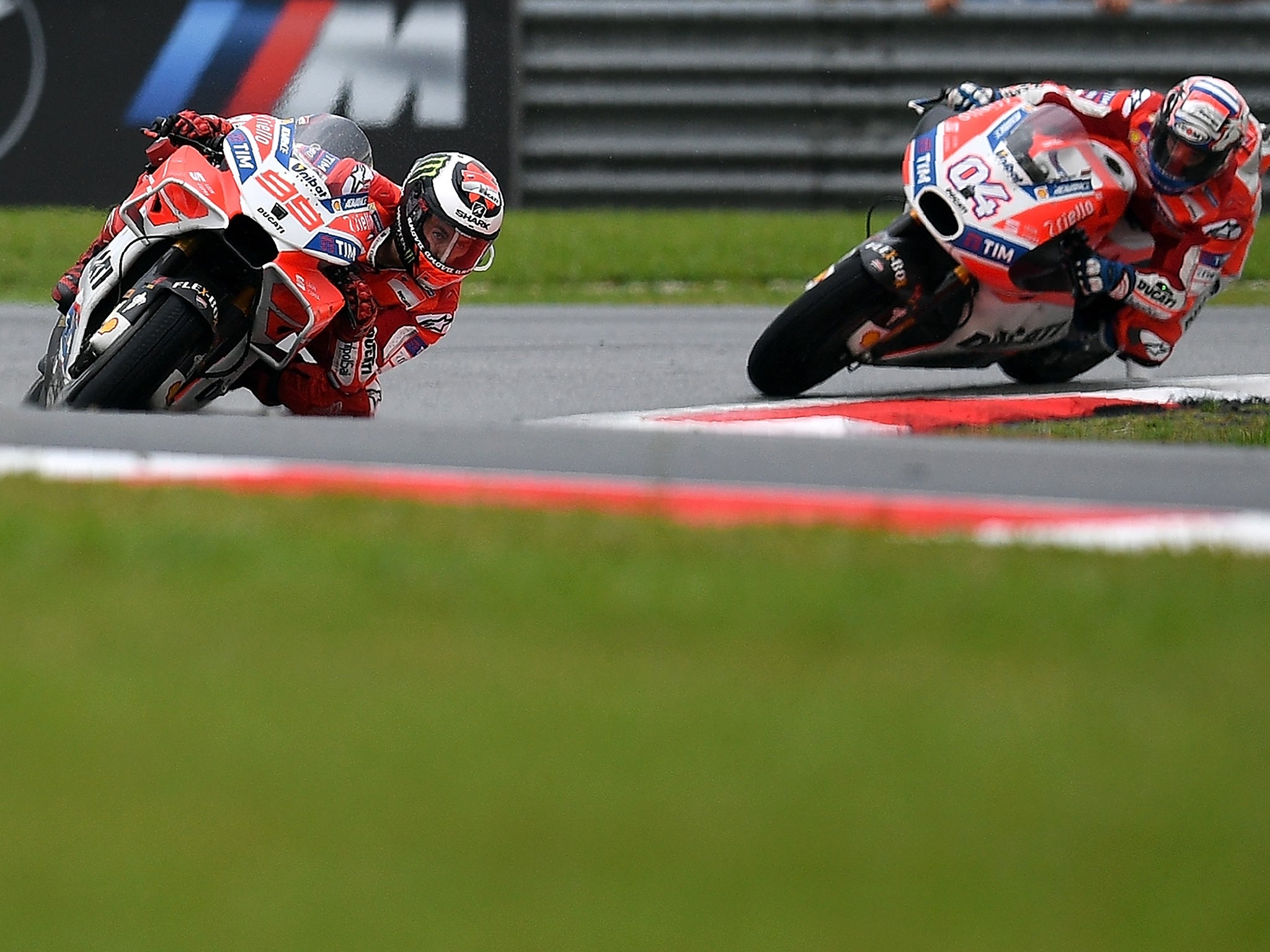 Ducati claimed a one-two finish as Jorge Lorenzo came home in second