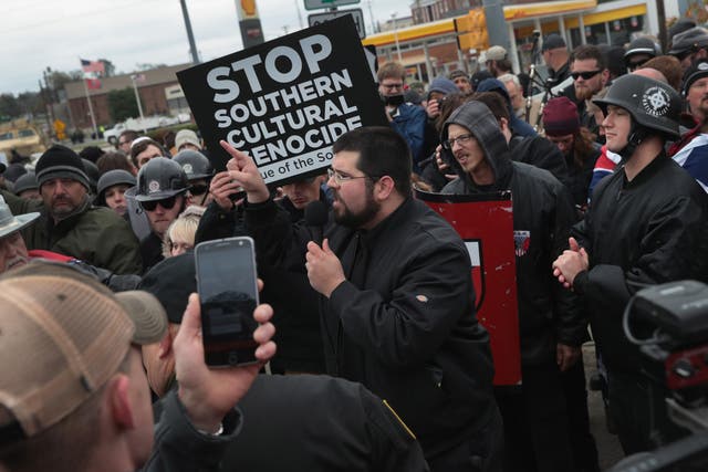 Matthew Heimbach (pictured), a known white nationalist in Shelbyville, was part of group in restaurant