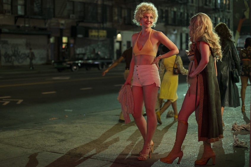 Working-girl wardrobe: Maggie Gyllenhaal as Candy in ‘The Deuce’