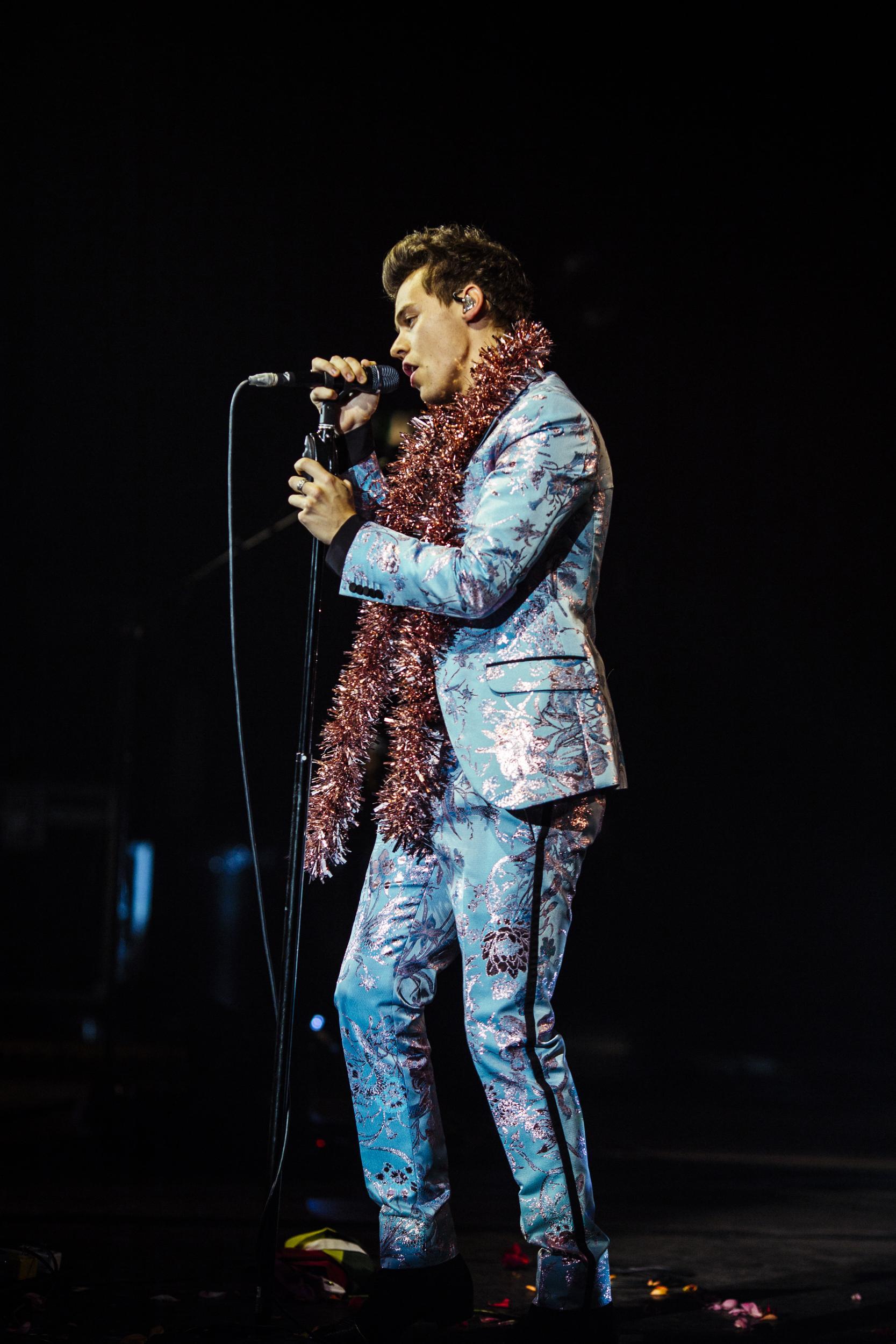 Harry Styles performs at the Eventim Apollo in London