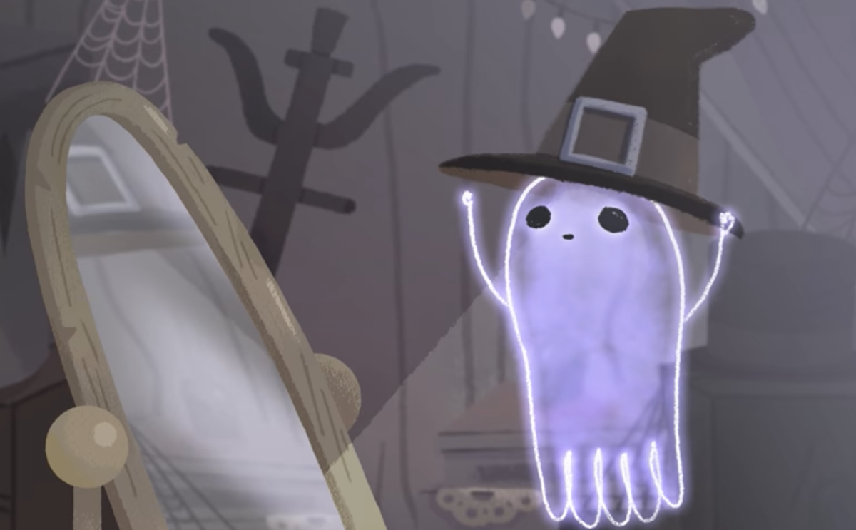 The Adorable Cat From the Halloween Google Doodle Game Has