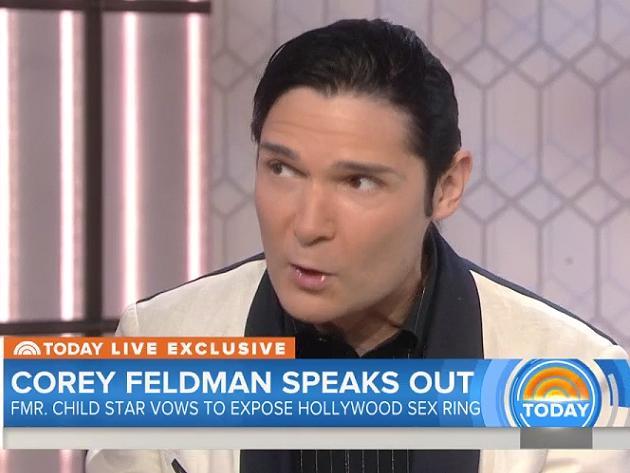 Corey Feldman being interviewed by Matt Lauer on Today