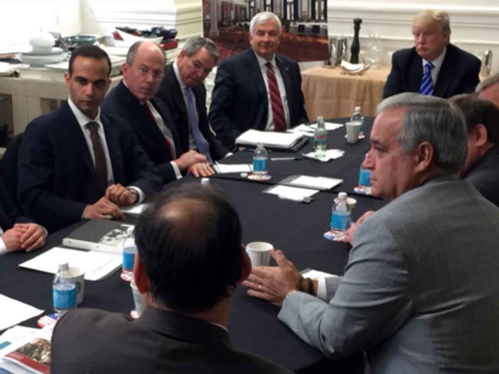 George Papadopoulos in a photograph released on Donald Trump's Instagram account