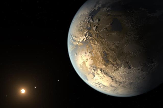 Planet Kepler-186f is the first known Earth-size planet to lie within the habitable zone of a star beyond the Sun