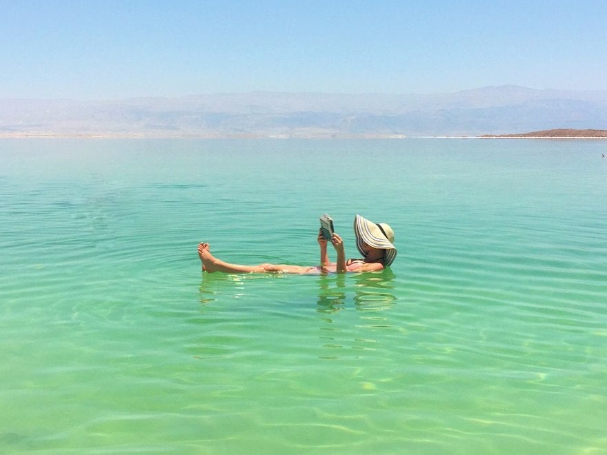 Elona Karafin in The Dead Sea, Israel