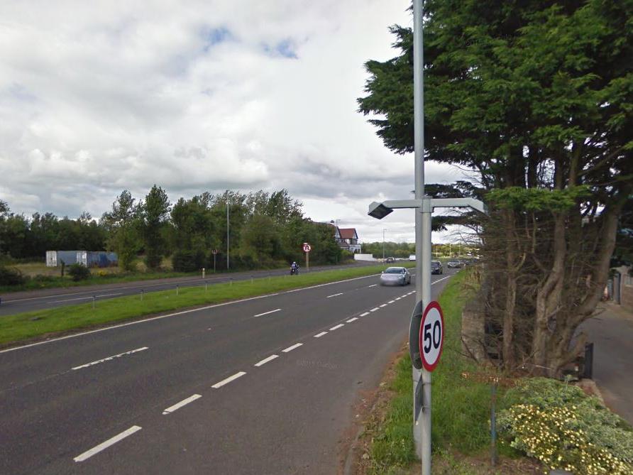 The A77 near Symington in Ayrshire