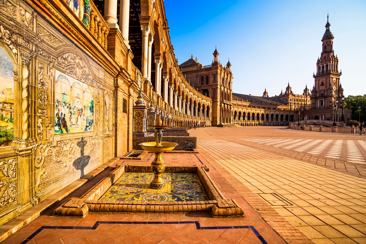 Plaza de Espana is adorned with tiled homages of Spain’s 48 provinces (Getty/iStock)