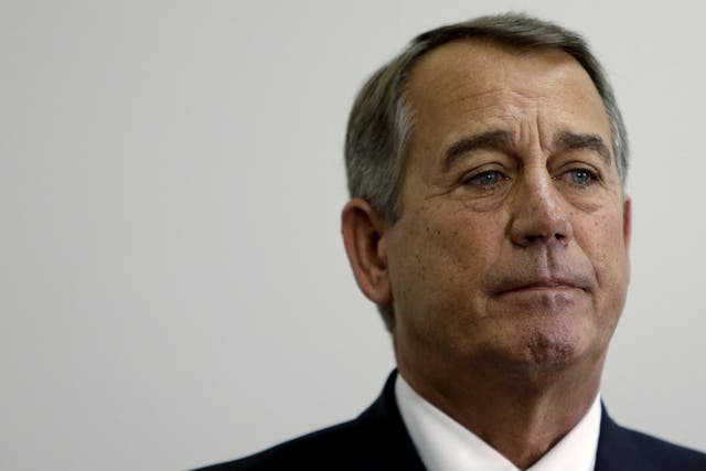 Former Speaker of the House John Boehner in Washington on October 27, 2015