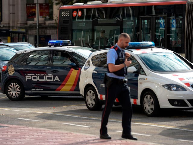 Regional police were ordered by the Spanish government to stop the independence referendum from taking place