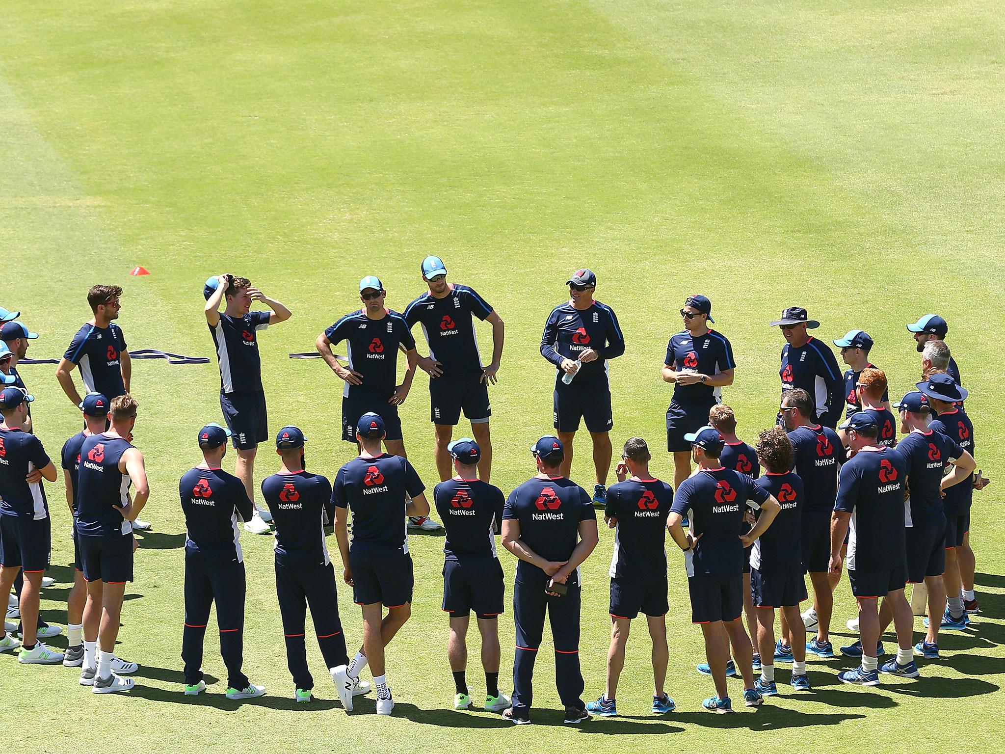 England are training in Perth ahead of the Ashes