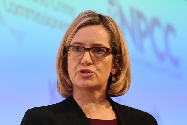 Amber Rudd addresses the National Police Chiefs and Association of Police and Crime Commissioners Conference