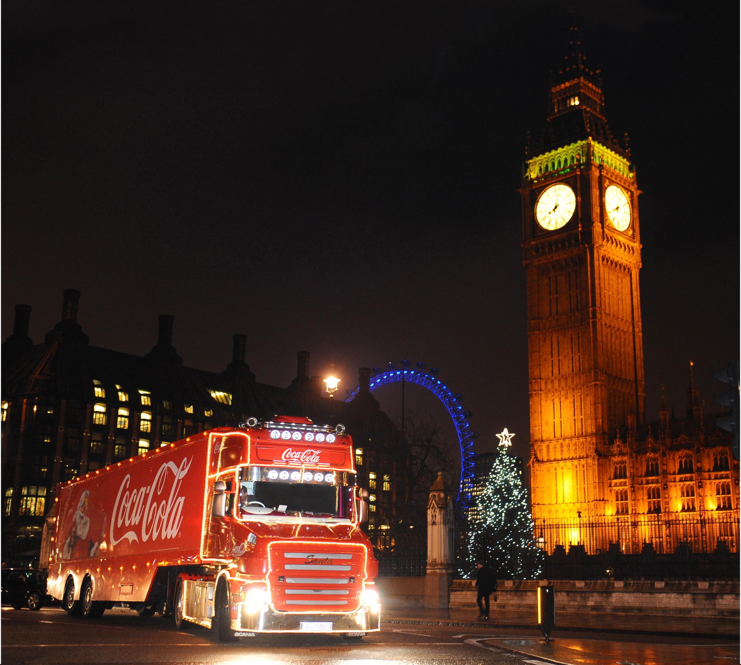 The truck makes a stop outside Big Ben