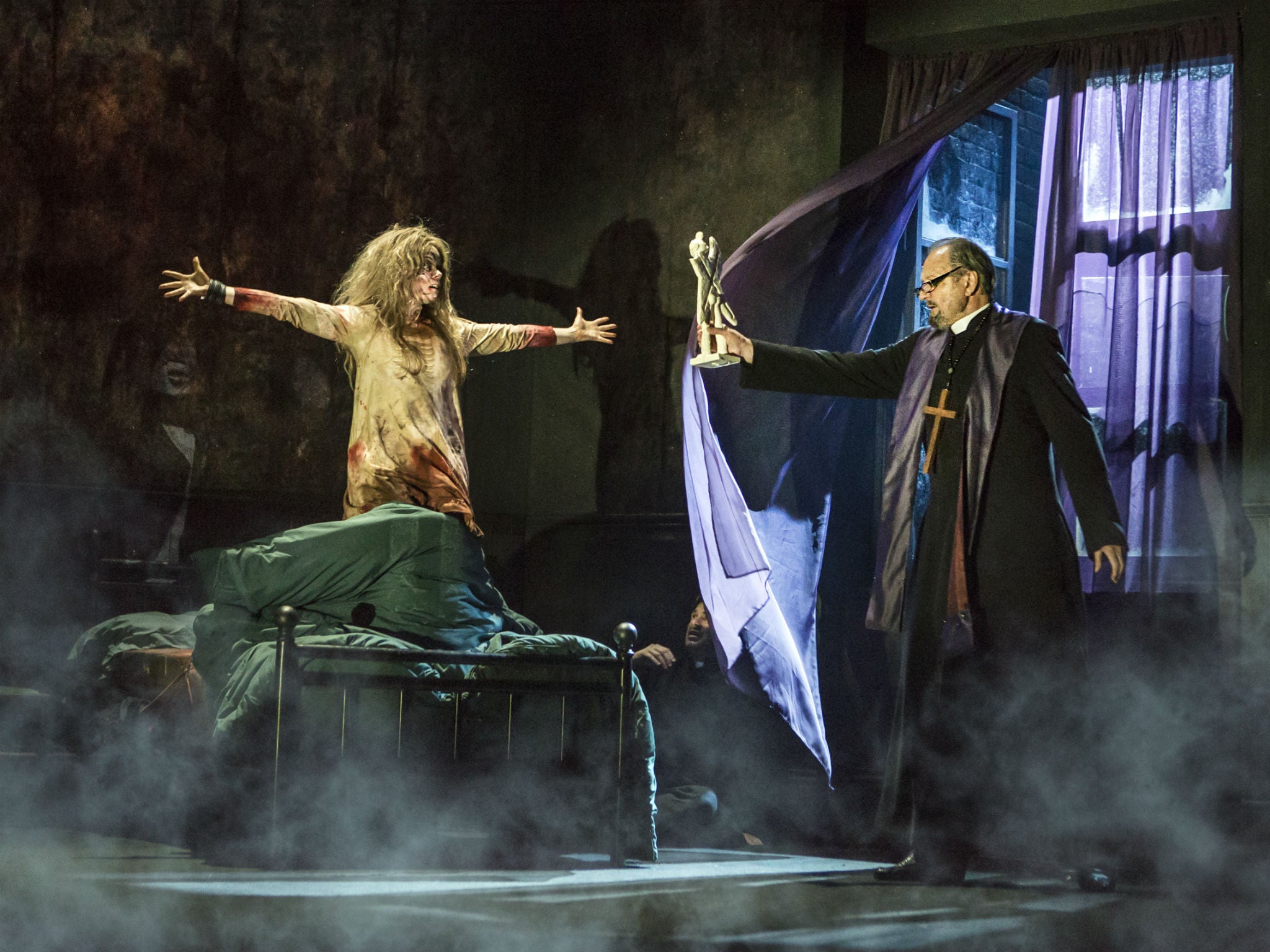 The Exorcist, Phoenix Theatre, London, review: This show is less scary than  the film but more profoundly disturbing | The Independent