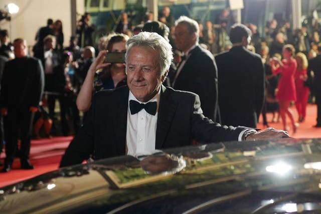 Dustin Hoffman, 80, gets into a car as he leaves the Festival Palace on 21 May, 2017 following a screening of the film 'The Meyerowitz Stories (New and Selected)' at the 70th edition of the Cannes Film Festival.