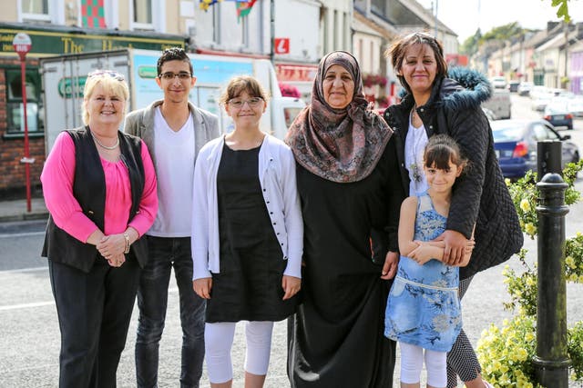 From left: Jackie, Ghassan, Ahlam, Seeham, Jenan, and Judy in Ballaghaderreen, Ireland