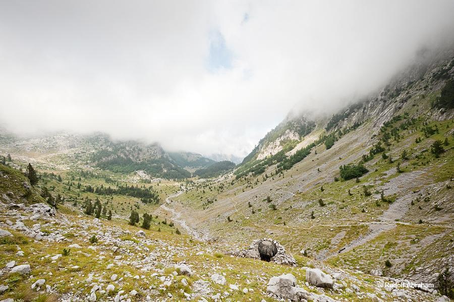 Hiking from the Ropojana valley to the Pëjë Pass, Albania