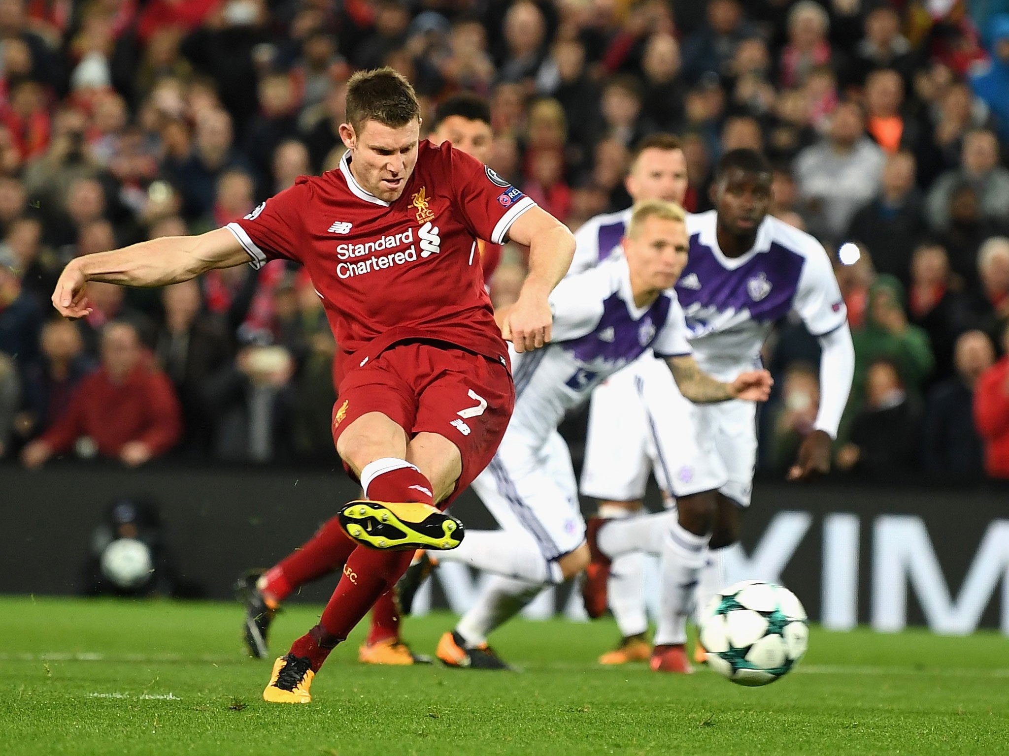 James Milner failed to convert from the spot in the second half