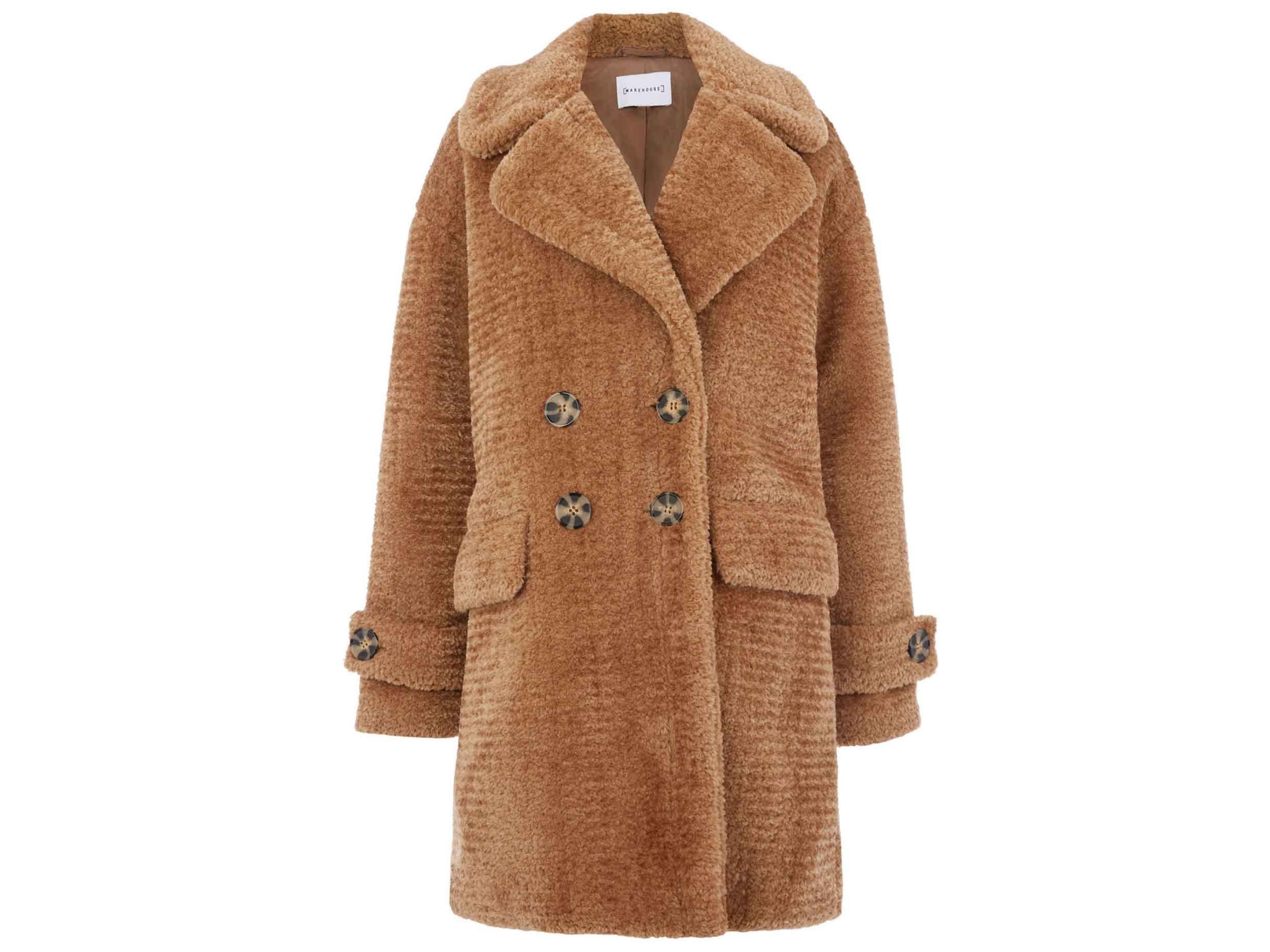 Oversized Teddy Coat, £89, Warehouse