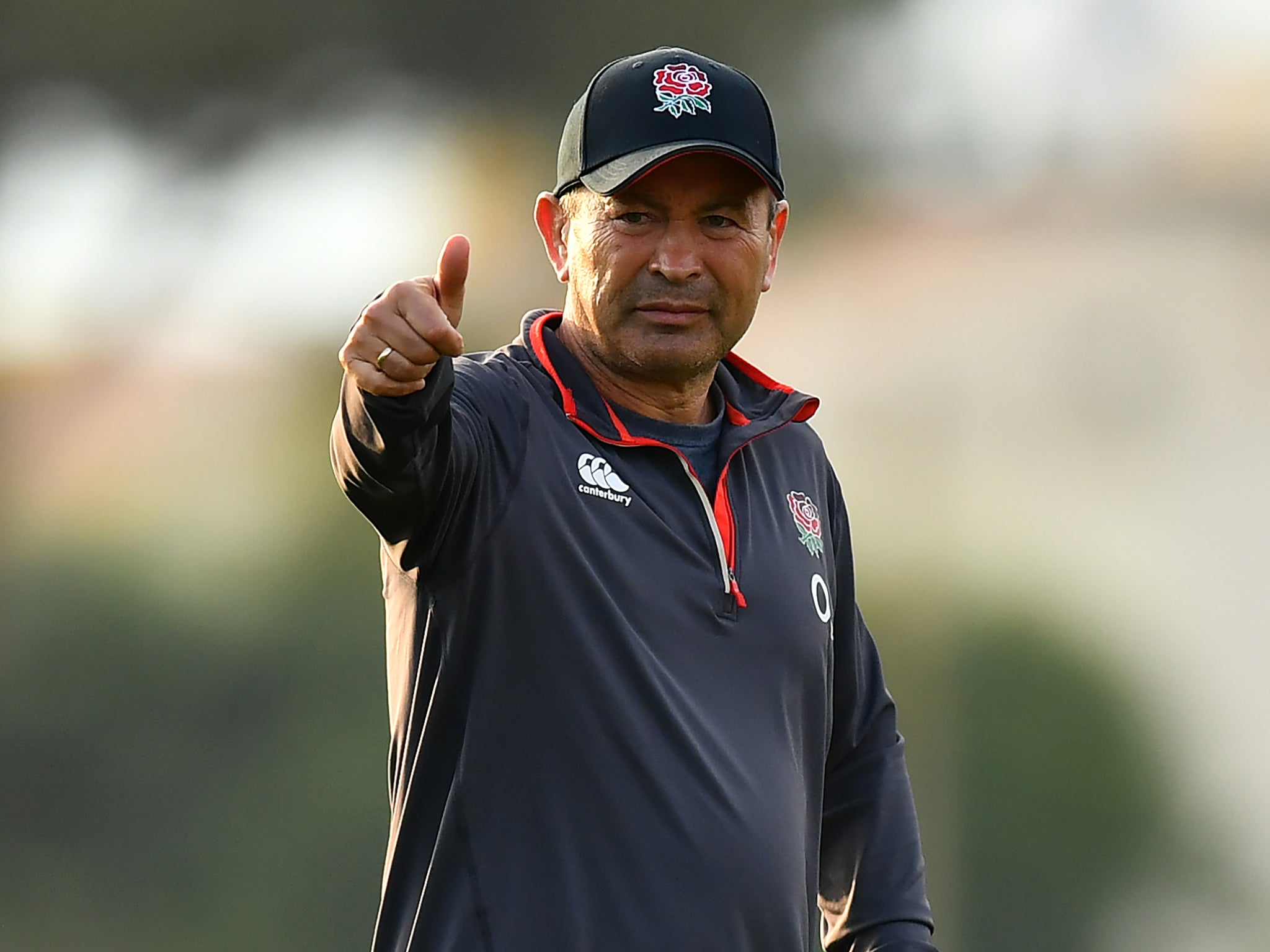 Eddie Jones will lead his England side against Tonga at the 2019 Rugby World Cup