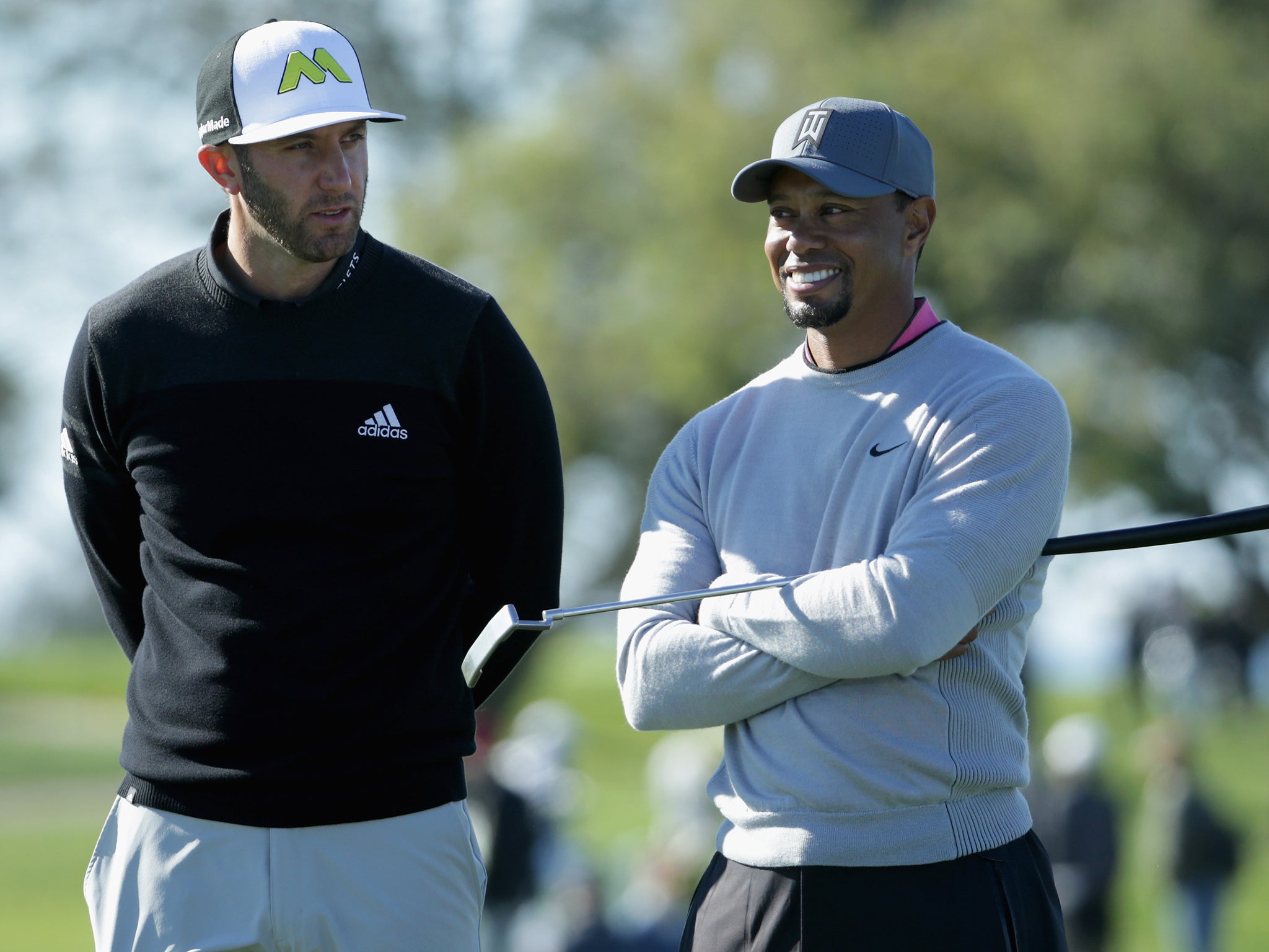Dustin Johnson is looking forward to the return of Tiger Woods