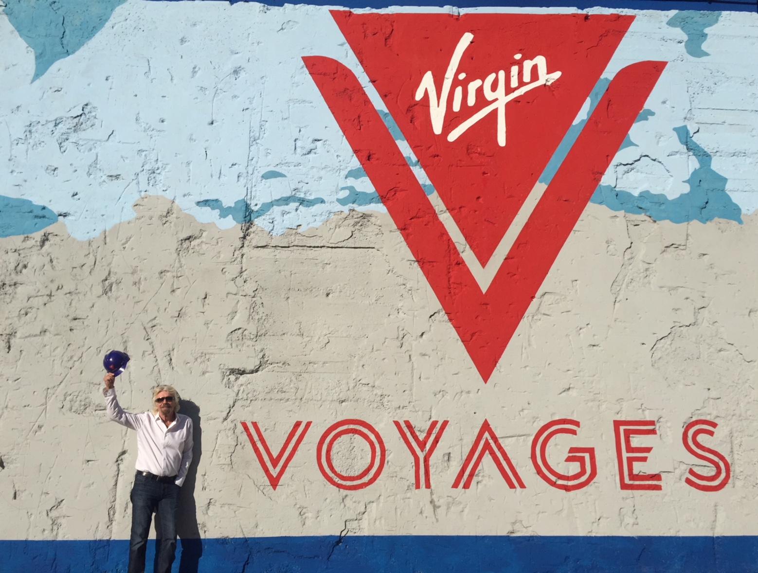 Richard Branson launched his new cruise line in Genoa this week