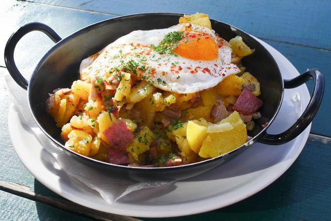 Try Gröstl, a speciality dish in the ski resorts of the Austrian Tirol